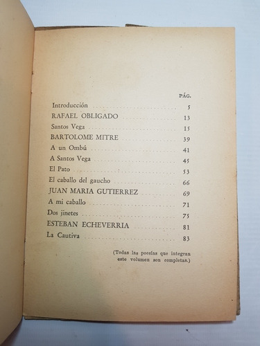 Antiguo Libro La Poesía Gauchesca En Lengua Culta 47n 111