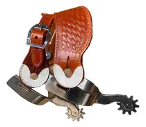 Comprar Par De Esporas Inox Correia Havana De Luxo Para Cavalo Doma