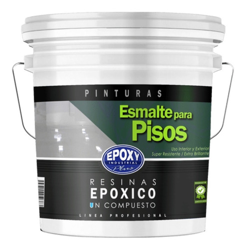 Pintura Para Pisos, Epóxico Sin Solvente Negro Galón 4lts