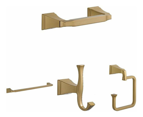 Accesorio Para Baño 4 Unidad Color Bronce