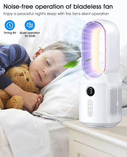 Ventilador De Escritorio Let'me Con Oscilación De 106° Y 3 V