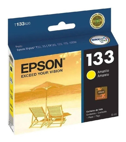 Cartucho Epson T133420 Y Amarillo