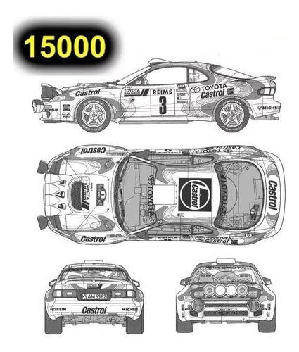 15.000 Plantillas Vectores Autos Rotulados Carros Tunning