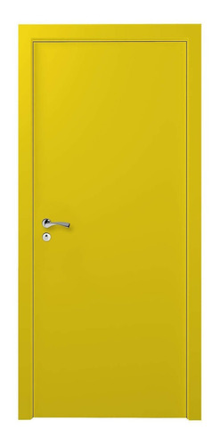 Imagem 2 de 3 de Kit Porta De Madeira Lisa Laqueada 210cmx80cm Jg