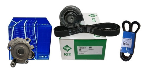 Kit Distribucion Ina Vw Bora Golf 4 2.0 Poly-v + Bomba Skf