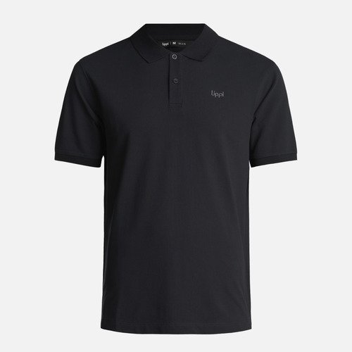 Polera Hombre First Class Elastic Polo Negro Lippi