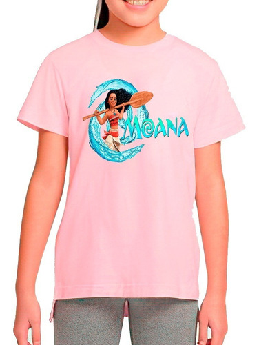 Polera Estampada 100% Algodón Niña Moana Exclusividad