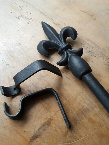 Accesorios Hierro Cortinas Barrales Kit 2.50mt