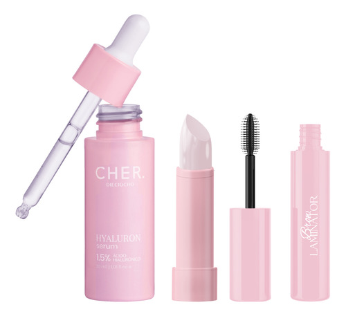 Kit Cher Sérum Hialurónico+gel Fijador Cejas+balm Hialurónic 