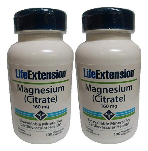 Citrato De Magnesio Life Ex Ion, 160 Mg, 100 Cápsulas (pa