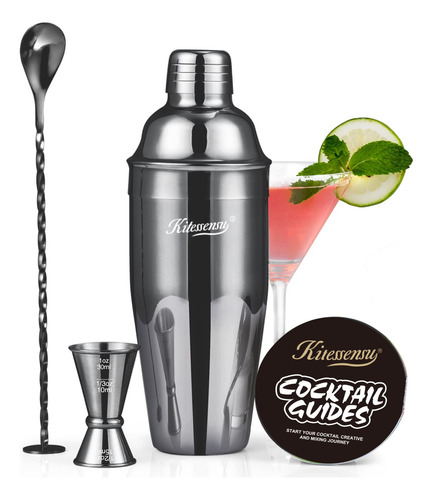 Juego De Coctelera De Acero Inoxidable 710ml Con Accesorios