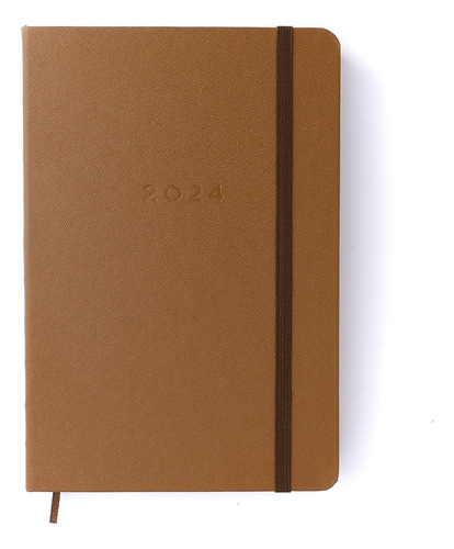 Agenda Planner 2024 Cicero Diária 14 X 21cm - 360 Folhas Cor da capa Clássica/Caramelo