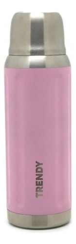 Termo Trendy Acero Inoxidable Rosca Burlete Moda 500ml Color Rosa