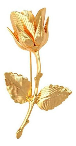 Elegante Broche Chapado En Oro Rosa Para Hombre Traje De Bod