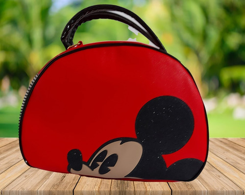 Imagen 2 de 6 de Bolsa De Dama De Disney, Mickey Mouse, En Color Rojo/negro