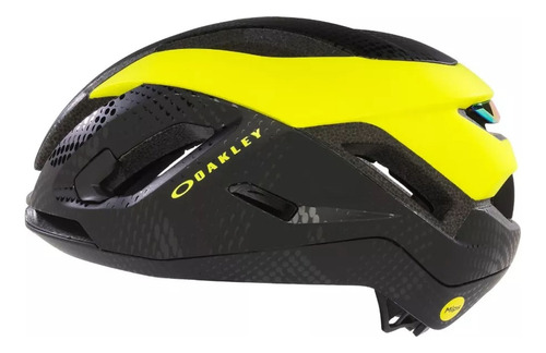 Casco Oakley Deportivo Bici Ciclismo Aro5 Race A Mips Avant Color Negro Mate - Amarillo Talle M