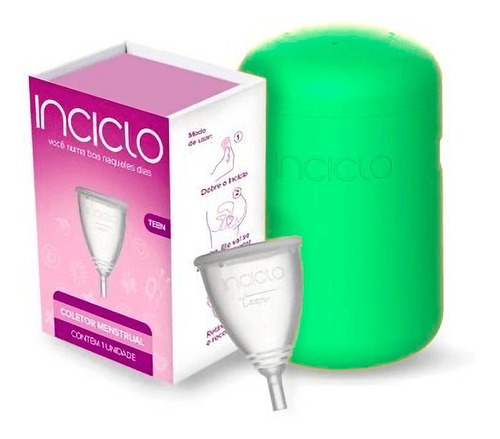 Kit 1 Coletor Menstrual Reutilizável + Capsula Esterilizador