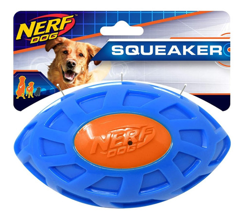 Tpr Exo Squeak Football Dog Toy Ligero, Duradero Y Resi...