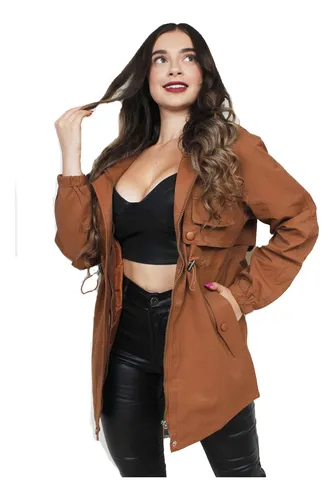 Chaqueta Impermeable Tipo Gabán Para Dama Limpar L Jade