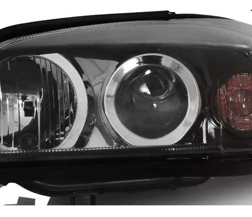 Imagem 5 de 7 de Par Farol Astra 2003 A 2012 Mascara Negra Fume