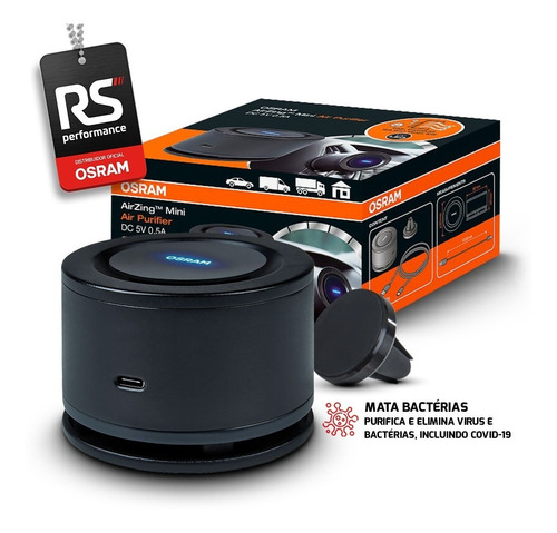 Esterilizador E Purificador De Ar Osram Mini Airzing Usb