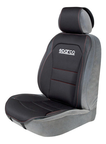 Imagen 2 de 4 de Funda Cubre Asiento Auto Individual Negro Sparco Universal