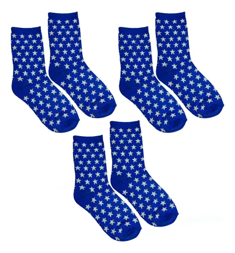  AWS/American Made Calcetines de algodón para mujer, calcetines  con costuras lisas, Azul marino oscuro paquete de 3 : Ropa, Zapatos y  Joyería