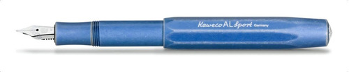 Pluma Estilográfica Kaweco Al Sport Stonewashed Trazo B Color De La Tinta Azul Color Del Exterior Azul