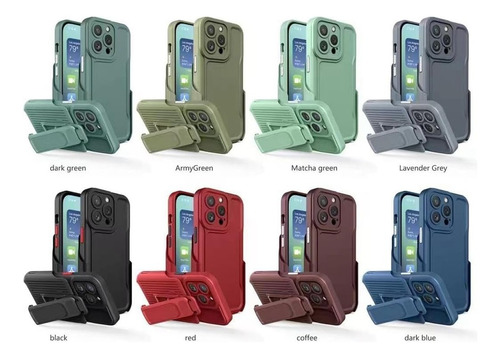 Funda De Uso Rudo Clip Compatible Con iPhone 15 A2846
