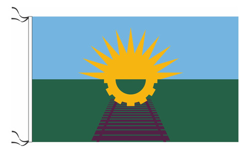 Bandera De Comuna Gobernador Crespo Estampada De 150x90cm