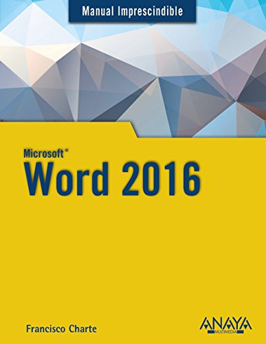 Libro Micorsoft Word 2016 Manual Imprescindible De Francisco