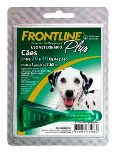 Frontline Combo Pipeta Para Perros Grandes De 20 A 40kg