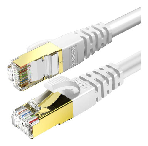 Cable Ethernet Kasimo Cat 8 De 3 Pies, Cable De Internet Cat