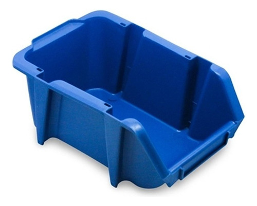 Caixa Plástica Organizadora Encaixavel N5 Azul Braslider Liso