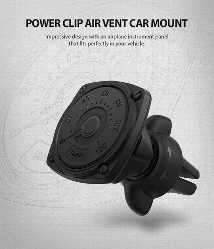 Imagen 5 de 10 de Soporte Celular Auto Magnetico Ringke Power Clip Ventilacion