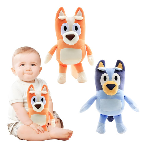 Dos Peluche Bluey Y Bingo 28cm Juguete Disney