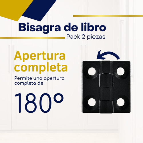 Bisagra Para Perfil Estructural 40x40 Tornillo Avellanado