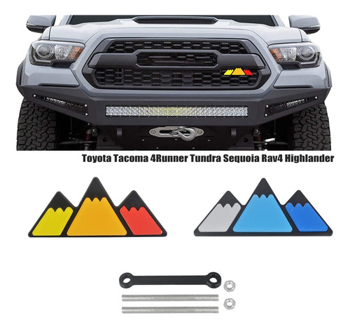 Emblema Tricolor Trd Parrillas Toyota 4runner Tundra Etc