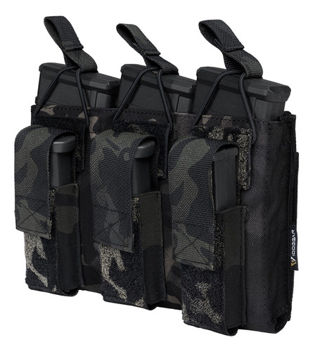 Idogear Tactical Estuche Para Revistas Triple 5.56 Mag Holde