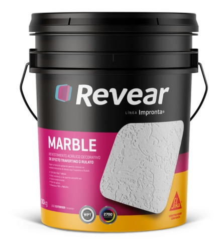 Revear Revestimiento Marble Fino/medio 30 Kg