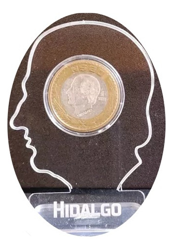 Pedestal Para Moneda 20 Nuevos Pesos Hidalgo Centro De Plata