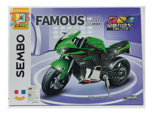 Bloques Para Armar Sembo Motos Bk Famous Car Cantidad De Piezas 200