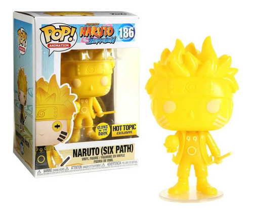 Imagen 1 de 2 de Funko Pop Naruto Glows Hot Topic Exclusive-naruto (six Path)