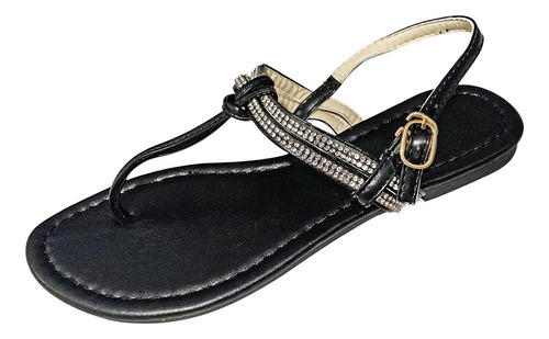 Zapatos De Verano Para Mujer Con Fondo Plano, Chanclas Roman