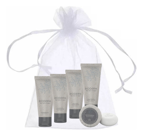 Set Hotel 50 Bolsa:shampoo+acondicionador+gel+crema+jabón