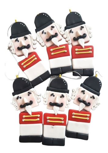 Colgantes Para Árbol De Navidad En Pasta Francesa 6pzs