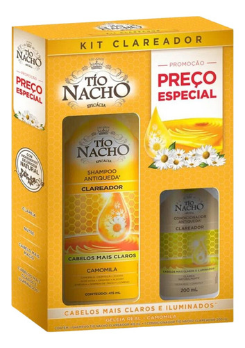 Kit Tio Nacho Clareador Shampoo 415ml + Cond 200ml