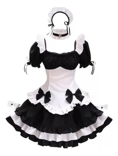 Disfraz Lolita Maid Cosplay Mujeres Linda Kawaii Anime Traje