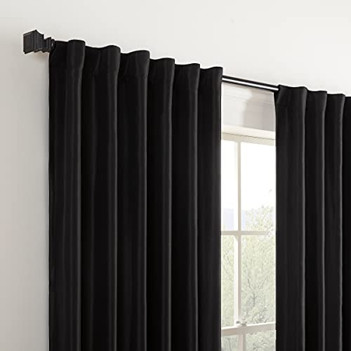 Cortinas Opacas Eclipse Fresno 132 X 213 Cm Negro