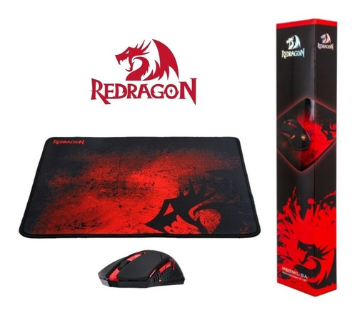 Imagen 1 de 9 de Kit Pc Gamer Mouse Inalambrico Mousepad Redragon M601wl-ba